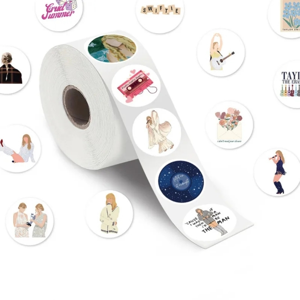 🆕 Taylor Swift 200 piece Stickers Roll 50 patterns